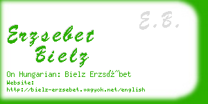 erzsebet bielz business card